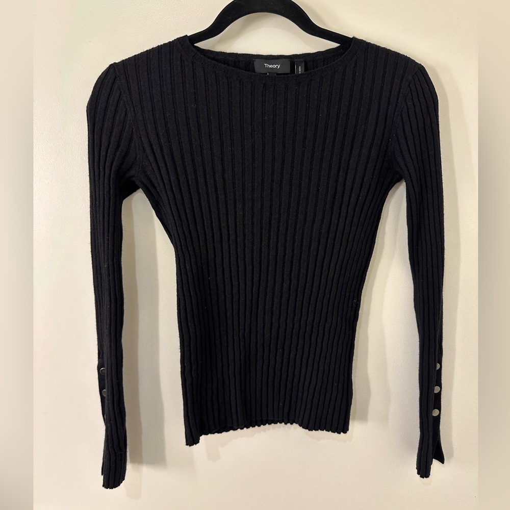 Theory Ribbed Long Sleeve